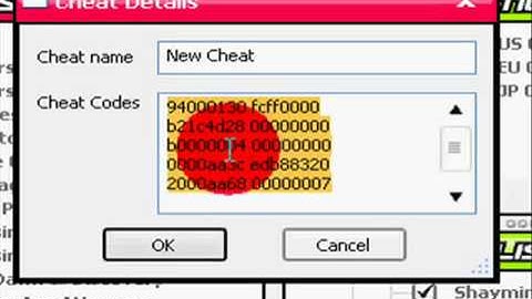 ActionReplay how To - Adding Codes