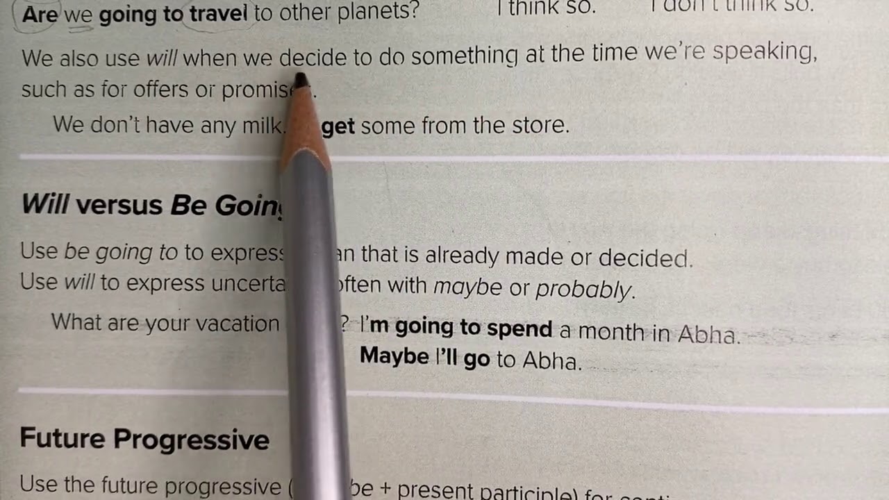 Future with Will or Be Going To للصف اول ثانوي Mega Goal 1
