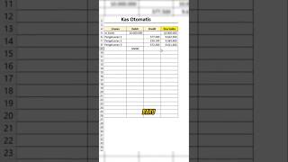 tips otomatis saldo muncul didalam pembukuan pada ms. excel #belajarpemula #pemula #komputer