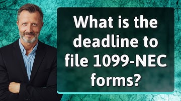 What is the deadline to file 1099-NEC forms?