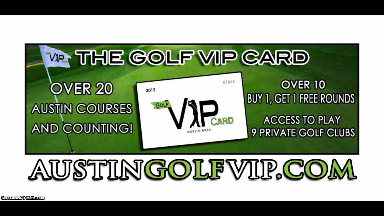 Golf VIP Card Introduction Video YouTube