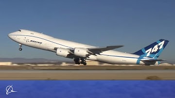Boeing 747-8 performs ultimate rejected takeoff