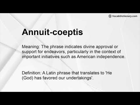 Annuit-coeptis Meaning