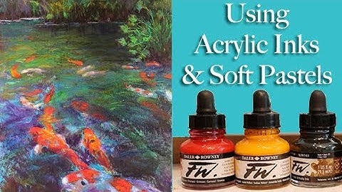 Using Acrylic Inks with Soft Pastels / Underpainting Fun!