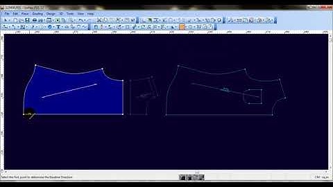 Optitex ND Set Base Line Direction, Use this tool to change the direction of the baseline