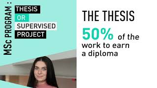 MSc | Thesis or supervised project | HEC Montréal