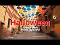 Halloween Day at Poble Espanyol 🎃 | Colorful Costumes & Family Fun in Barcelona 4K