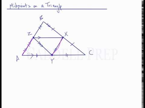 Video: How To Find The Midpoint Of A Triangle