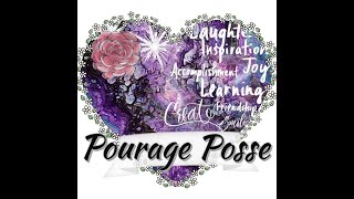 LIVE From the Pourage!  Acrylic Fluid Art!  Come Hang Out With Us In Chat!