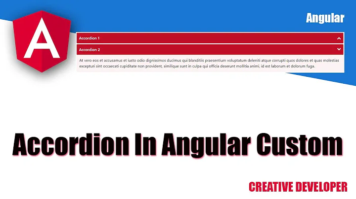 How To Make Custom Accordion In Angular || Custom Accordion Angular || Angular || Angular Tutorial