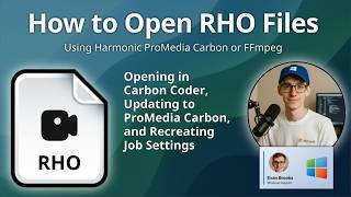 How to Open RHO Files (Rhozet Carbon Coder Project)