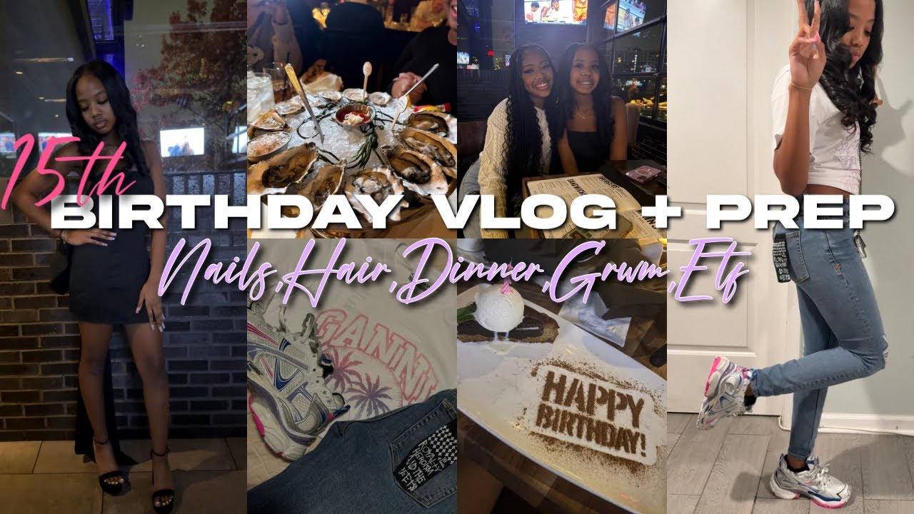 15-ЛЕТИЕ, ВЛОГ + ПОДГОТОВКА | Волосы, ногти, ужин, уход за собой, фотографии и т. д.