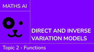 Direct and inverse variation models [IB Maths AI SL/HL]