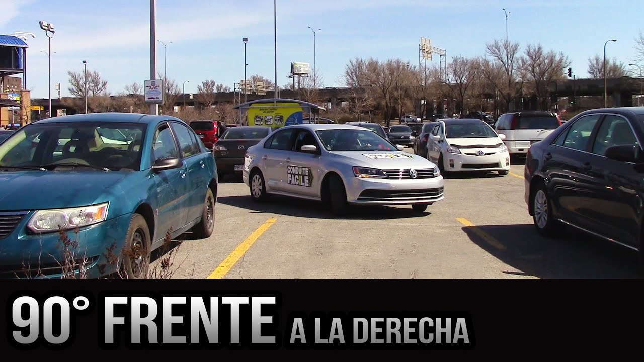 Estacionamiento a 90 grados de frente - A la derecha