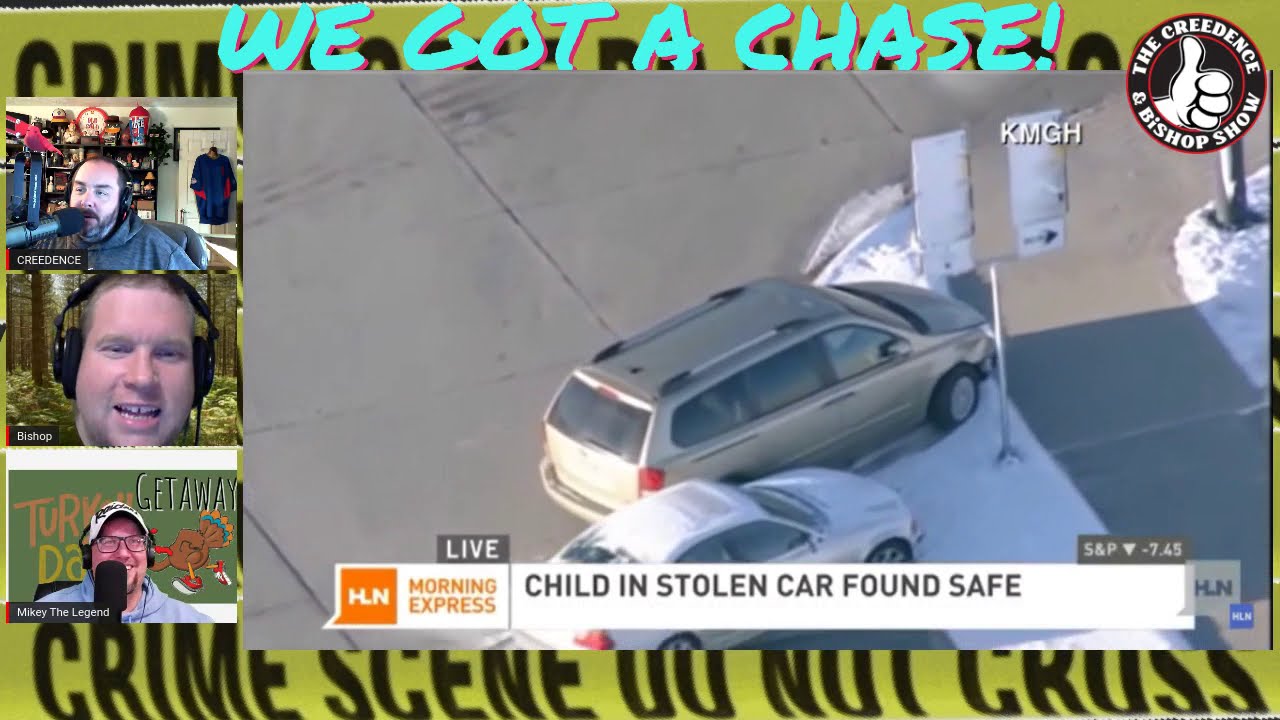 LIVE STOLEN SUV POLICE CHASE WITH 4 YEAR OLD IN CAR - YouTube