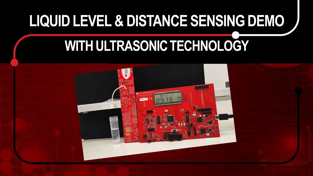 Liquid level and distance sensing demo with ultrasonic technology YouTube