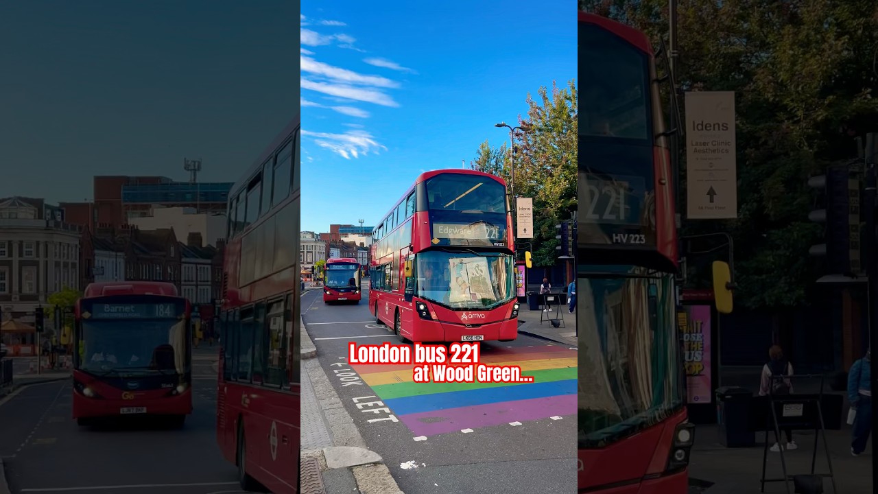London Bus 221 At Wood Green Station 