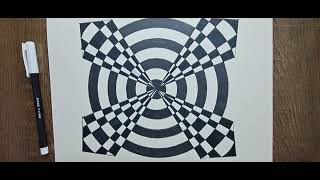 絵画 illusion Classic geometrical illusion 19