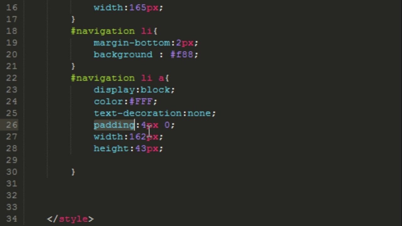 تصميم قوائم HTML و- CSS (الدرس الثالث ) - YouTube