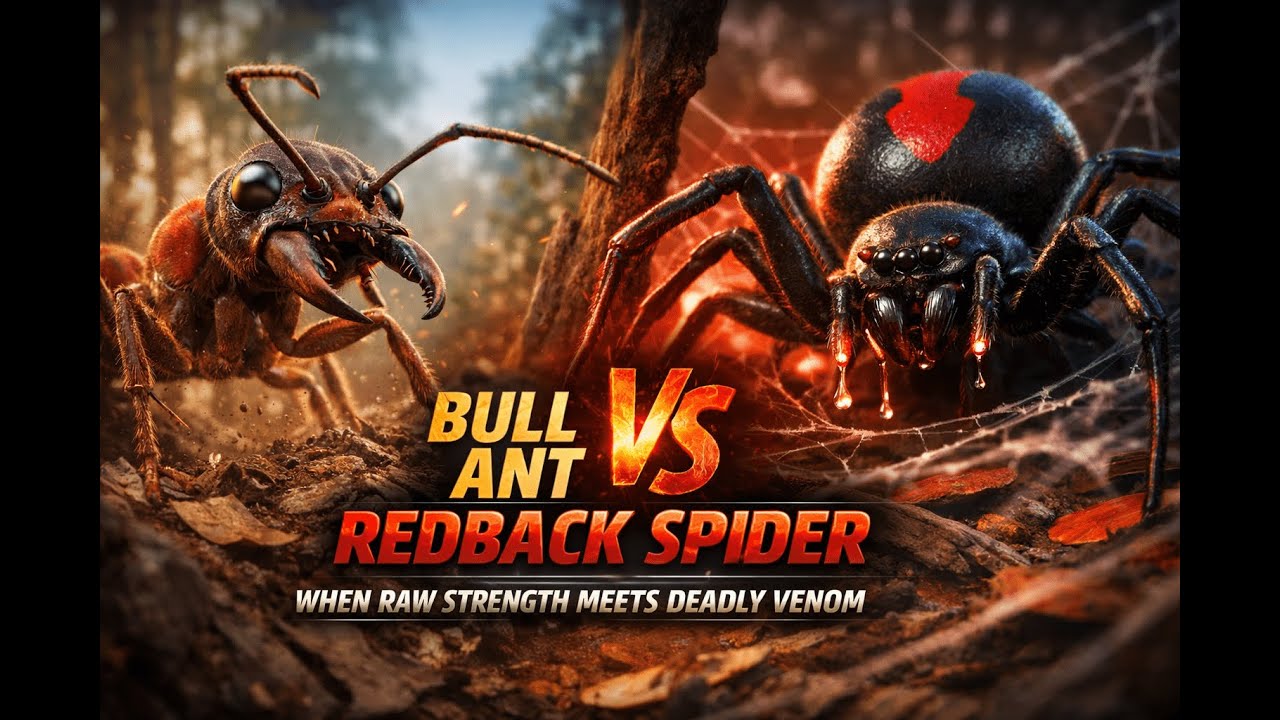 Bull Ant vs Redback Spider – When Raw Strength Meets Deadly Venom ...