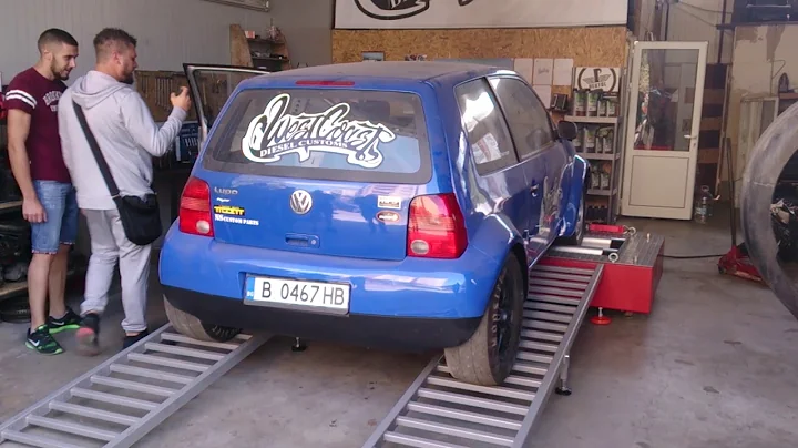 Insane AWD Lupo TDI Dyno run on 3 bar and 100 shots of NOS