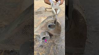 ‘’Smart welding hack for perfect steel ring 🤔#weldingtricks #technology #skills #ring #usefulideas