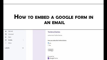 How to embed a google form in an email - Easy Method