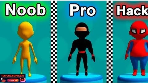 NOOB vs PRO vs HACKER - Fun Race 3D #1