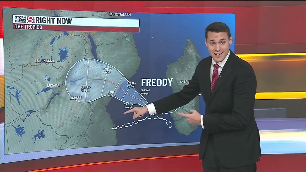 Cyclone Freddy to become longest-lived cyclone on record, from Storm Track 8's Ryan Morse