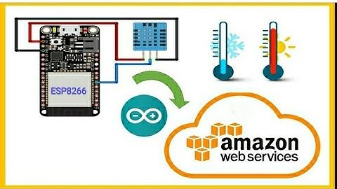 AWS IoT with ESP8266 to display DHT data #iot #aws