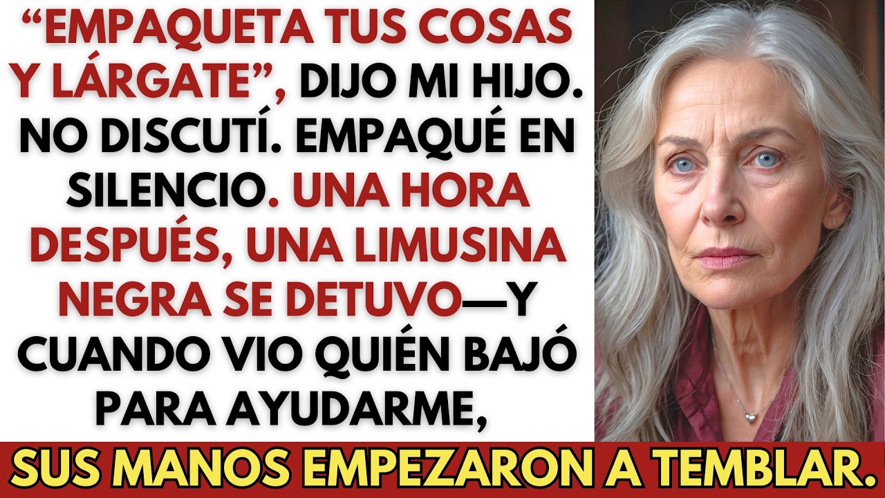 Mi hijo me echó de la casa… y luego vio la limusina que vino por mí.