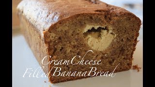 Cream Cheese Filled Banana Bread | Sundaebake