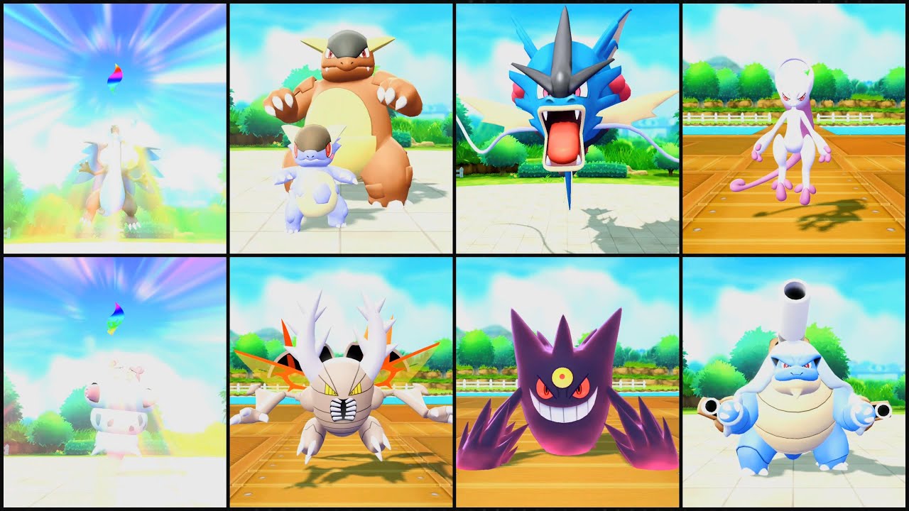 Pokémon Let's Go | All MEGA EVOLUTIONS COMPILATON & Revisited