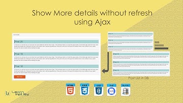 Show More details without refresh using Ajax - Learn Infinity
