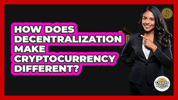 How Does Decentralization Make Cryptocurrency Different? - CryptoBasics360.com