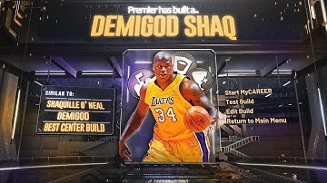 SHAQ TYPE BUILD in NBA2K20! NEW DEMI GOD BIG MAN BUILD!