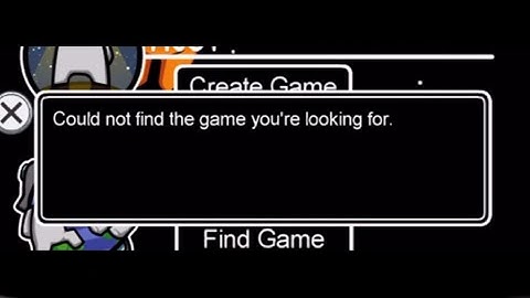 “Could not find the game you’re looking for”