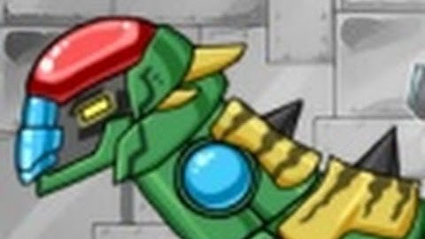 Dino Robot Dinosaur - Warrior stegoceras  Game Video for Little Kids