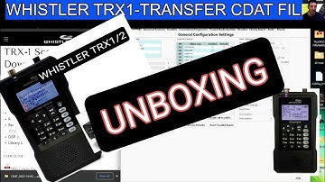 WHISTLER TRX-1 SCANNER , UNBOXING