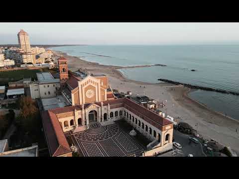 Nettuno Lido e Santuario Santa Maria Goretti Drone video