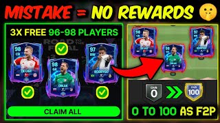 3X FREE 98 OVR Players, Best Time to Create Account  0 to 100 as F2P [Ep 5]