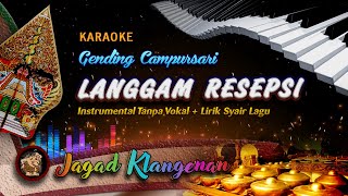 RESEPSI ; Gending Langgam Jawa Campursari Karaoke Tanpa Vokal   Lirik Syair Lagu