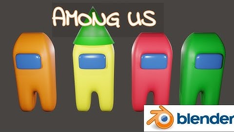 Create Among us characters in 3D using Blender 2.8 | Amongus animation video | Blender Tutorial