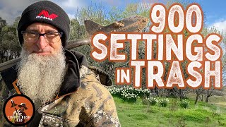 MINELAB EQUINOX 900 tips for METAL DETECTING trashy sites