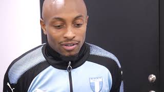 Fouad Bachirou inför matchen mot KRC Genk