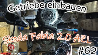 🛠️#62 Getriebe einbauen beim Skoda Fabia 2.0 Teil 3 | Getriebeöl wechseln | Antriebswellen montieren