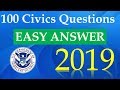 100 Civics Questions For The US Citizenship Naturalization Test 2019 - Easy Answers