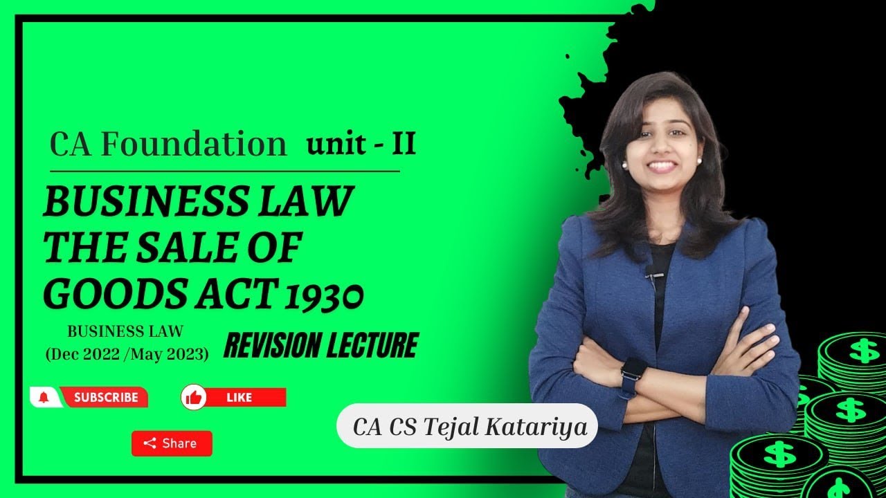 sale-of-goods-act-1930-law-revision-ca-cma-foundation-by-ca-cs