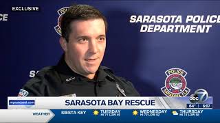 WWSB ABC 7 Sarasota Police officers talk about rescue on the Sarasota Bay in Dec