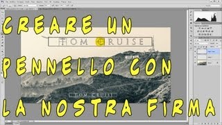 24) Creare un pennello con Firma / Logo da inserire nelle foto - Photoshop - Tutorial Italiano screenshot 2